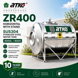 ATKC ZR400 Horizontal With Stand SUS304 Stainless Steel Water Tank 4000L/900G