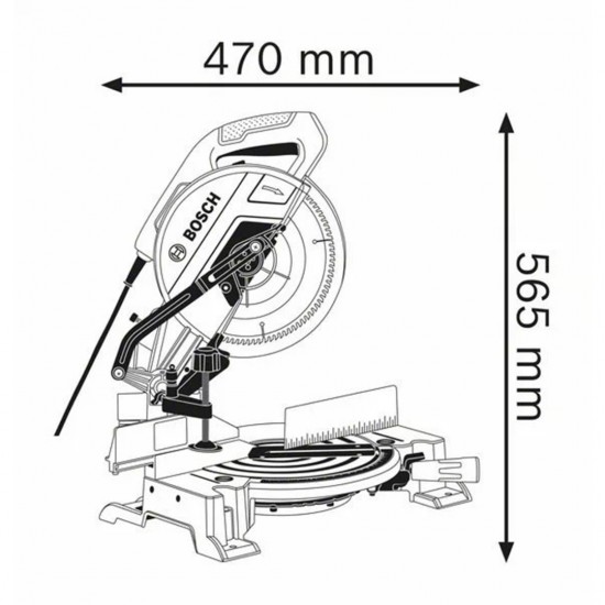 BOSCH GCM 10 MX Mitre Saw Professional 1700W (0601B290L0)