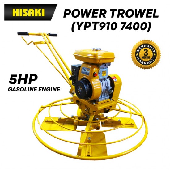 Hisaki YPT910 Power Trowel with Robin EY20 Petrol Engine 5HP