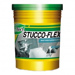 Dritech Stucco-Flex+ Flexible Acrylic Based Wall Finish Coat 28KG (Coarse/Fine) 