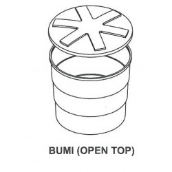 Mui Fatt BM150/200 PE Water Tank BUMI Open Top 200G 1530MM (DIA) x 620MM (EH) x 785MM (OH) (ROUND)