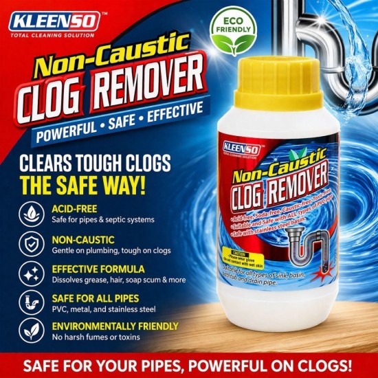 Kleenso Non-Caustic Clog Remover 300G (Powder) Kleenso Non-Caustic Clog Remover 300G (Powder)