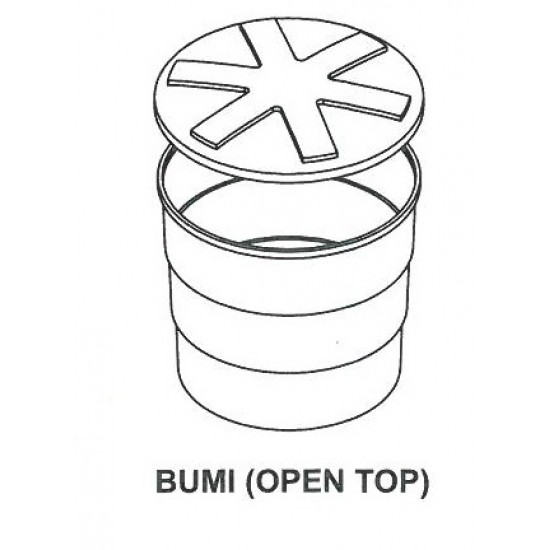 Mui Fatt BM500/600 PE Water Tank BUMI Open Top 600G 1810MM (DIA) x 1320MM (EH) x 1554MM (OH) (ROUND) Mui Fatt BM500/600 PE Water Tank BUMI Open Top 600G 1810MM (DIA) x 1320MM (EH) x 1554MM (OH) (ROUND)