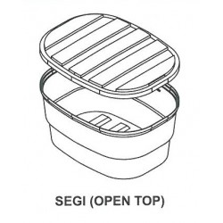 Mui Fatt SG250/300 PE Water Tank SEGI Open Top 300G 1450MM (DIA) x 930MM (EH) x 1035MM (OH) (SQUARE)