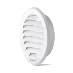 AireGard AA-LRE4AL / AA-LRE6AL Round External Aluminium Louver 4" (100MM) / 6" (150MM)