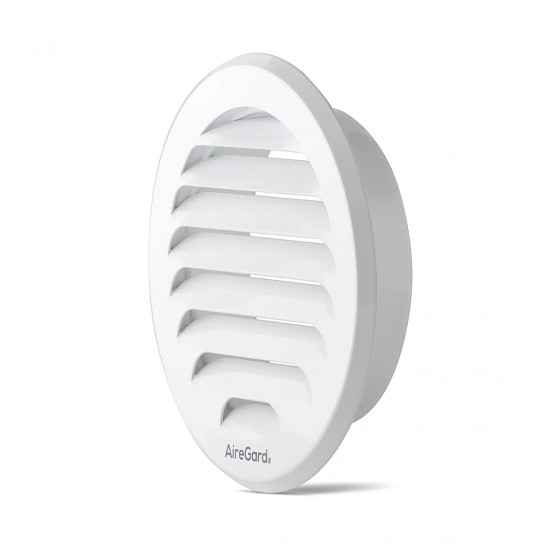 AireGard AA-LRE4AL / AA-LRE6AL Round External Aluminium Louver 4" (100MM) / 6" (150MM)