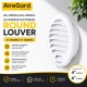 AireGard AA-LRE4AL / AA-LRE6AL Round External Aluminium Louver 4" (100MM) / 6" (150MM)