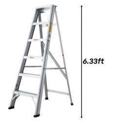 Step by Step SL08 Heavy Duty Aluminium Single Sided Ladder 8 Step 6.33FT Step by Step SL08 Heavy Duty Aluminium Single Sided Ladder 8 Step 6.33FT