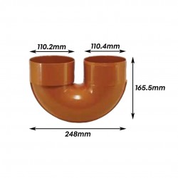 Bina Plastic UPVC Underground Fittings U-Body 4" 110MM