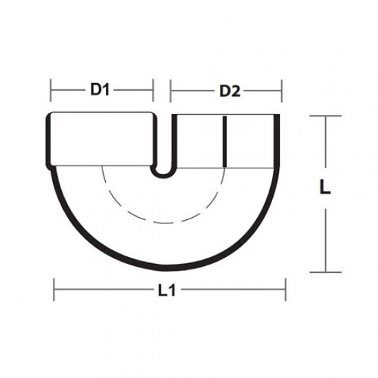 Bina Plastic UPVC Underground Fittings U-Body 4" 110MM