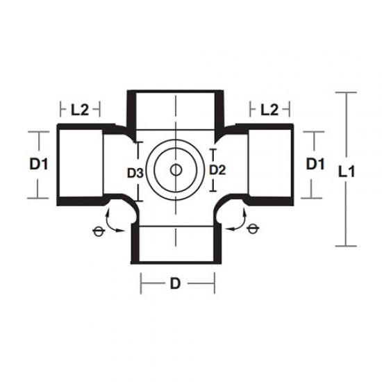 Bina Plastic UPVC Fittings Equal Double Branch Cross Tee 4" x 4" (110MM x 110MM) Bina Plastic UPVC Fittings Equal Double Branch Cross Tee 4" x 4" (110MM x 110MM)