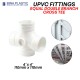 Bina Plastic UPVC Fittings Equal Double Branch Cross Tee 4" x 4" (110MM x 110MM) Bina Plastic UPVC Fittings Equal Double Branch Cross Tee 4" x 4" (110MM x 110MM)