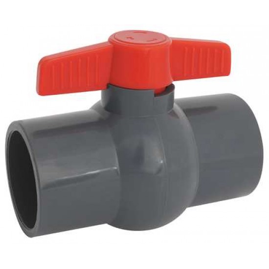 LD PVC Compact Ball Valve LD-828 1 1/4" DN30mm (Socket End)