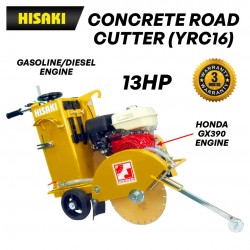 Hisaki YRC16 Concrete Cutter (Road Cutter) with Honda GX390 Petrol Engine 13HP & 1PC Diamond Blade 14''-16"