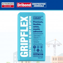 Dribond Gripflex Premium White Polymer Modified Flexible Mastic Adhesive 20KG