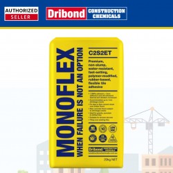 Dribond Monoflex Premium Non-Slump, Water Resistant, Fast Setting, Polymer Modified, Rubber Based Flexible Tile Adhesive 20KG