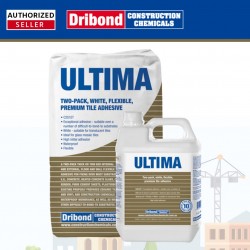 Dribond Ultima Two-Pack, White, Flexible, Premium Tile Adhesive 5L