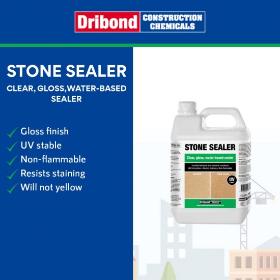 Dribond Stone Sealer Clear Gloss Internal Waterbased Sealer 1L