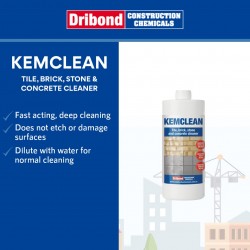 Dribond Kemclean Tile, Brick, Stone & Concrete Cleaner 5L