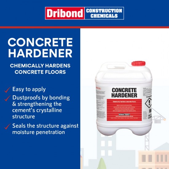 Dribond Concrete Hardener Chemically Hardens Concrete Floors 20L