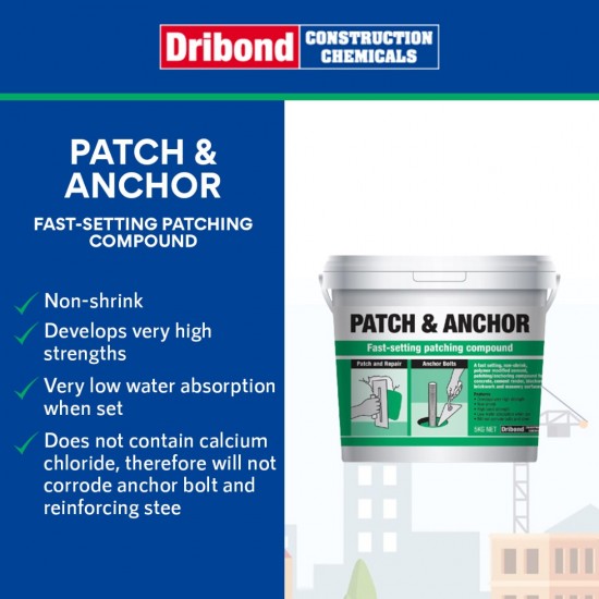 Dribond Patch & Anchor Fast Setting Patching Compound 5KG