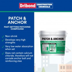 Dribond Patch & Anchor Fast Setting Patching Compound 20KG