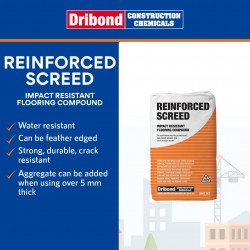 Dribond Reinforced Screed Impact Resistant Flooring Compound 20KG