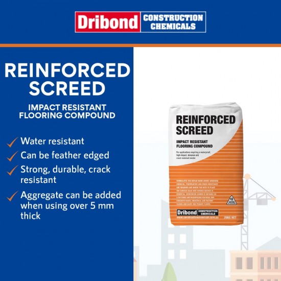 Dribond Reinforced Screed Impact Resistant Flooring Compound 20KG