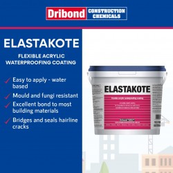 Dribond Elastakote Flexible Acrylic Waterproofing Coating 10L