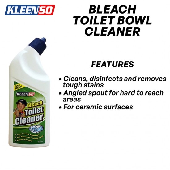 Kleenso Bleach Toilet Bowl Cleaner 600ML Kleenso Bleach Toilet Bowl Cleaner 600ML