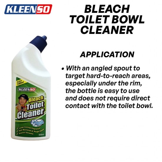 Kleenso Bleach Toilet Bowl Cleaner 600ML Kleenso Bleach Toilet Bowl Cleaner 600ML