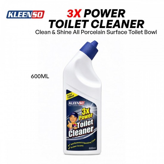 Kleenso 3x Power Toilet Bowl Cleaner 600ML