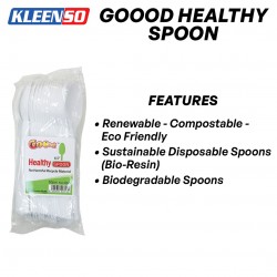 Kleenso Goood Healthy Spoon 6" 50PCS/PKT