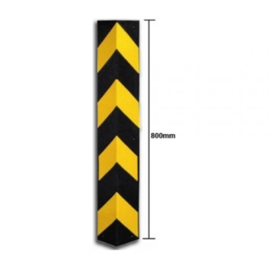 Rubber Corner Protector with Reflective 10MM (T) x 800MM (H) x 100MM (W) 