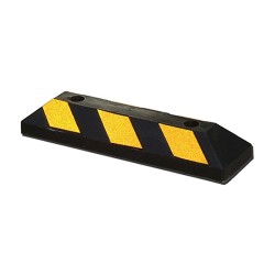Rubber Wheel Stopper Car with Yellow Bead Reflective Stripes 550MM (L) x 150MM (W) x 100MM (H)