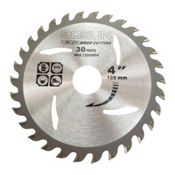 Bosun TCT Circular Saw Blade Wood Cutting Disc 4" 105MM (D) x 30T x 3MM (T) x 20MM (BD)