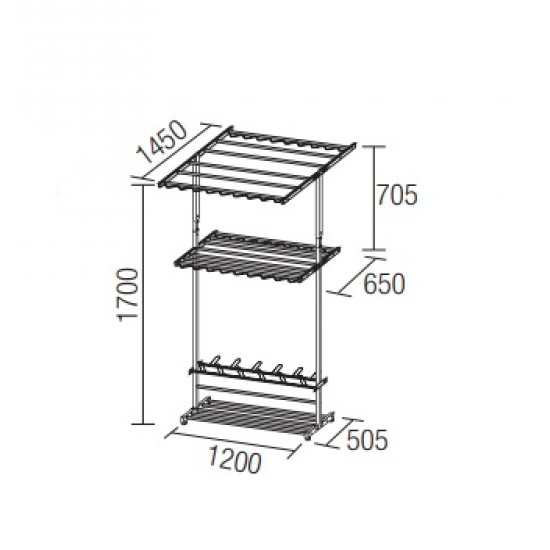 [STOCK CLEARANCE] Aimer AMCH- 1674 Foldable Clothes Hanger 