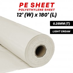Polyethylene Membrane Plastic Sheet 0.25MM (T) x 12' (W) x 180' (L) (~30KG)