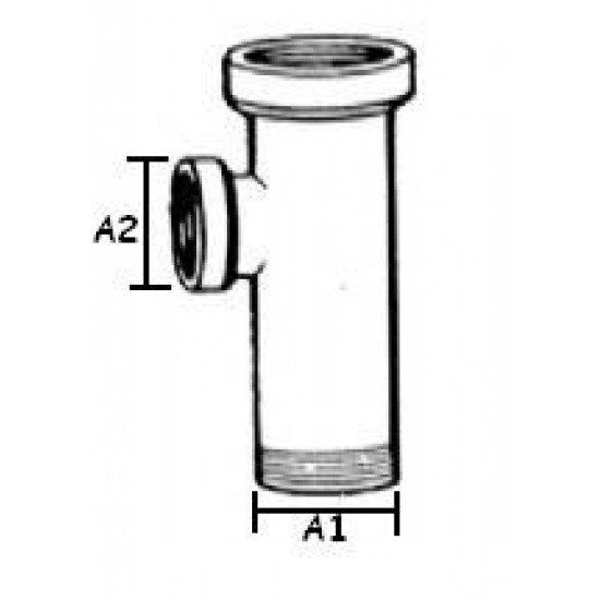 Glazed T-Junction 4" x 4" (100mm x 100mm)