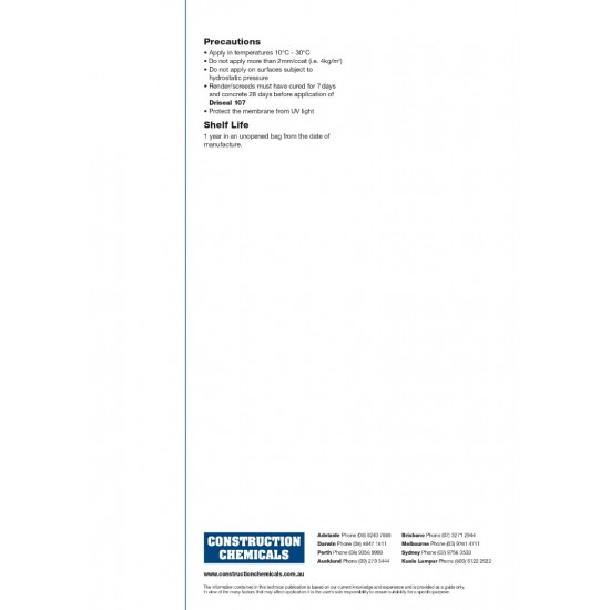 Dribond Driseal 107 Waterproofing Slurry 5L (Liquid)