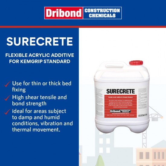 Dribond Surecrete Flexible Acrylic Additive For Kemgrip Standard 20L (Liquid)