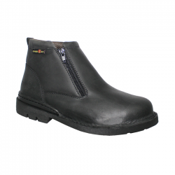Hammer King #13003 Men's Genuine Leather Dual Zipper Safety Shoe (5 - 11)