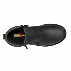 Hammer King #13003 Men's Genuine Leather Dual Zipper Safety Shoe (5 - 11)