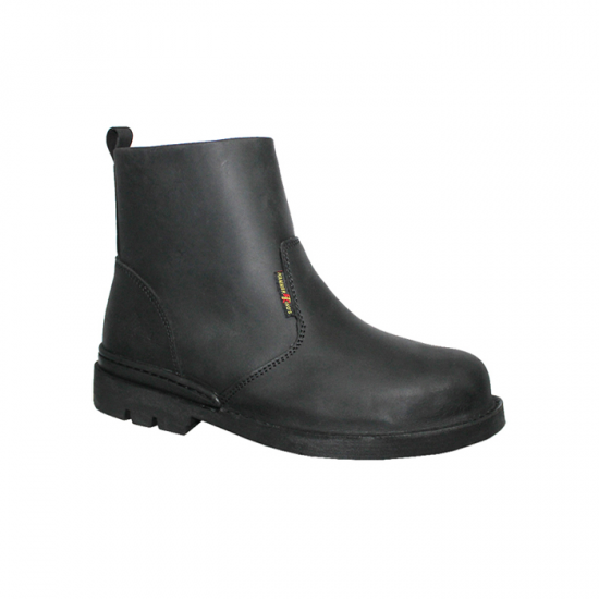 Hammer King #13006 Men's Genuine Leather Single Zipper Safety Shoe (5 - 11)