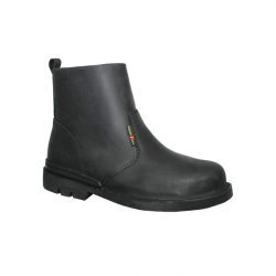 Hammer King #13006 Men's Genuine Leather Single Zipper Safety Shoe (12 - 13)