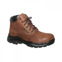 Hammer King #13014 Men's Genuine Leather Lace-Up Safety Shoe (Brown)