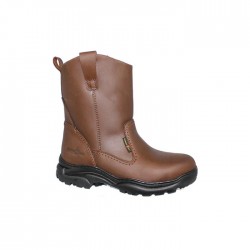 Hammer King #13021 Men's Genuine Leather Pull-Up Safety Shoe  (Brown)