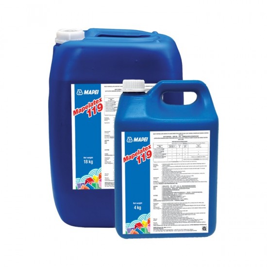 Mapei Mapelatex 119 Water Resistant, Latex Additive For Bonding Slurries & Improving Mortar 4KG Mapei Mapelatex 119 Water Resistant, Latex Additive For Bonding Slurries & Improving Mortar 4KG
