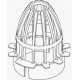 Arensi-Marley F300 Debris Trap 4" (White)