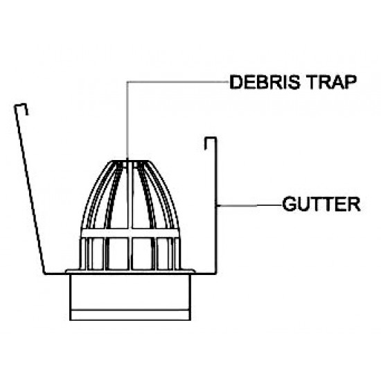 Arensi-Marley F300 Debris Trap 4" (White)